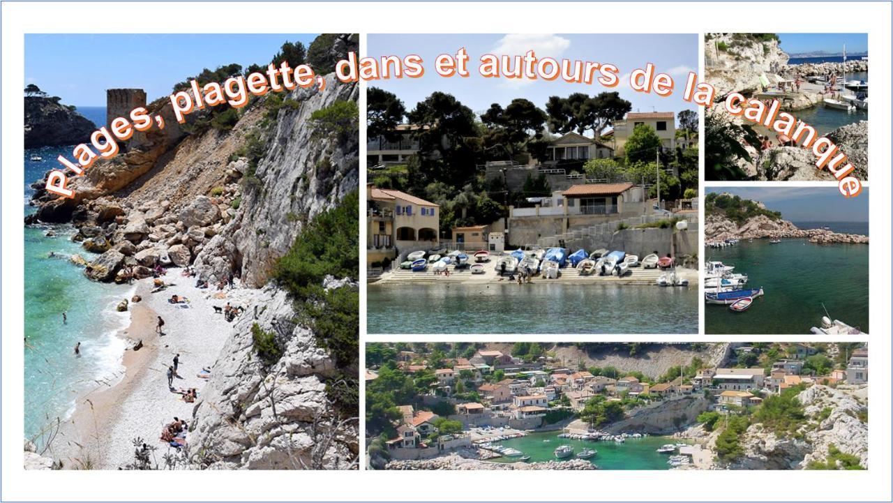 Appartement NOUVEAU Cabanon Calanque de Niolon vue mer et port Le Rove