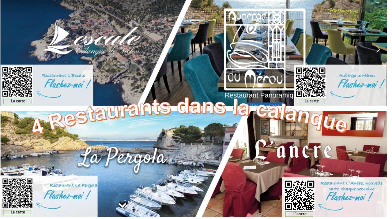 Appartement NOUVEAU Cabanon Calanque de Niolon vue mer et port *