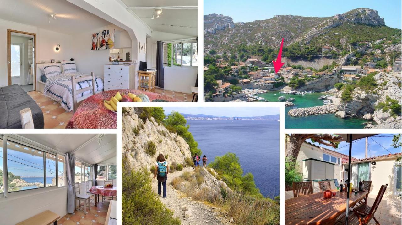 NOUVEAU Cabanon Calanque de Niolon vue mer et port Le Rove